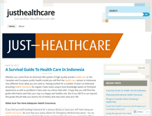 Tablet Screenshot of justhealthcare.wordpress.com
