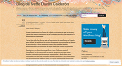 Desktop Screenshot of ivettedurancalderon.wordpress.com