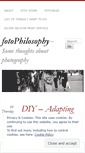 Mobile Screenshot of fotophilosophy.wordpress.com