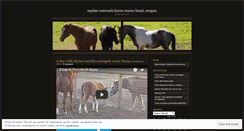 Desktop Screenshot of equineoutreachoregon.wordpress.com