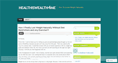 Desktop Screenshot of healthiswealth4me.wordpress.com