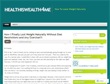 Tablet Screenshot of healthiswealth4me.wordpress.com