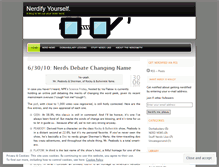 Tablet Screenshot of nerdify.wordpress.com