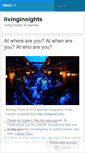 Mobile Screenshot of livinginsights.wordpress.com