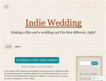 Tablet Screenshot of indiewedding.wordpress.com
