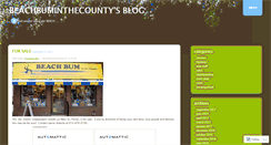 Desktop Screenshot of beachbuminthecounty.wordpress.com