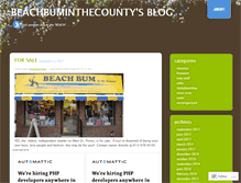 Tablet Screenshot of beachbuminthecounty.wordpress.com