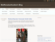 Tablet Screenshot of blufftonalumfoodies.wordpress.com