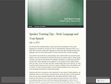 Tablet Screenshot of joelbauerevents.wordpress.com