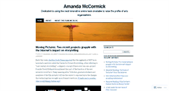 Desktop Screenshot of amandamccormick.wordpress.com