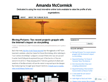 Tablet Screenshot of amandamccormick.wordpress.com