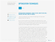 Tablet Screenshot of optimizationtechniques1.wordpress.com