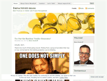 Tablet Screenshot of impactiviti.wordpress.com