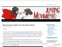 Tablet Screenshot of movimientojunting.wordpress.com