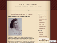 Tablet Screenshot of courageouspatsy.wordpress.com