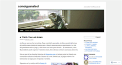 Desktop Screenshot of comoiguanalsol.wordpress.com