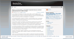 Desktop Screenshot of electricaperu.wordpress.com