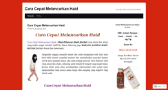 Desktop Screenshot of caracepatmelancarkanhaid.wordpress.com