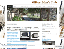 Tablet Screenshot of gilbertmensclub.wordpress.com