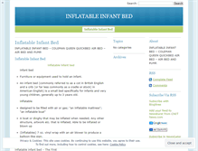 Tablet Screenshot of inflatableinfantbeddra.wordpress.com