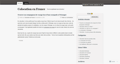 Desktop Screenshot of colocationenfrance.wordpress.com