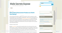 Desktop Screenshot of malesecretsexpose.wordpress.com