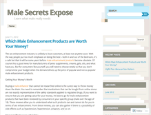 Tablet Screenshot of malesecretsexpose.wordpress.com
