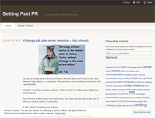 Tablet Screenshot of gettingpastpr.wordpress.com