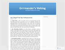 Tablet Screenshot of grrrmander.wordpress.com