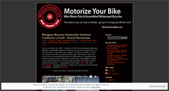 Desktop Screenshot of motorizeyourbike.wordpress.com