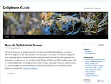 Tablet Screenshot of cellphoneguidereview.wordpress.com