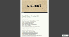 Desktop Screenshot of animalmenu.wordpress.com