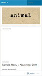 Mobile Screenshot of animalmenu.wordpress.com
