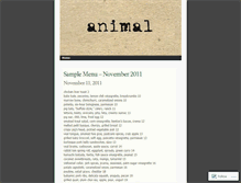 Tablet Screenshot of animalmenu.wordpress.com