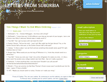 Tablet Screenshot of lettersfromsuburbia.wordpress.com