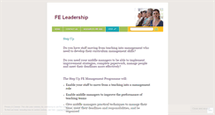 Desktop Screenshot of feleadership.wordpress.com