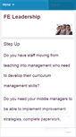 Mobile Screenshot of feleadership.wordpress.com