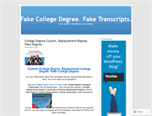 Tablet Screenshot of degreeservice.wordpress.com