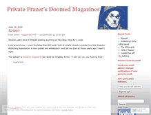 Tablet Screenshot of privatefraser.wordpress.com