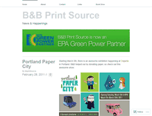 Tablet Screenshot of bbprintsource.wordpress.com