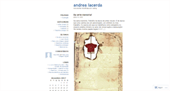 Desktop Screenshot of andrealacerda.wordpress.com