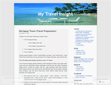 Tablet Screenshot of mytravelinsight.wordpress.com