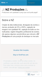 Mobile Screenshot of nzproducoes.wordpress.com