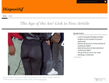 Tablet Screenshot of dispositif.wordpress.com