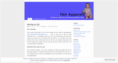 Desktop Screenshot of heirapparent.wordpress.com