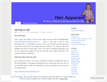 Tablet Screenshot of heirapparent.wordpress.com