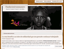 Tablet Screenshot of fundacionivanmanero.wordpress.com