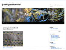 Tablet Screenshot of igneoyasimodelleleri.wordpress.com