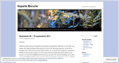 Desktop Screenshot of impartebucurie.wordpress.com