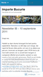 Mobile Screenshot of impartebucurie.wordpress.com